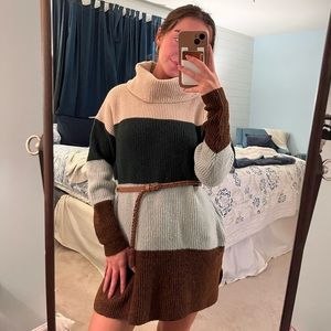 color block sweater